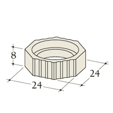 Dimensioned diagram of a Durasic straight accumulator module 8 cm diameter 160 mm