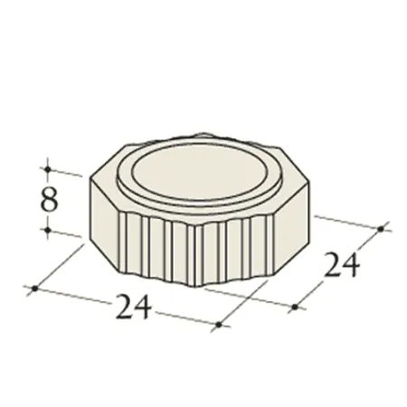 Esquema acotado de un tramo recto 8 cm diámetro 160 mm para acumulador Durasic