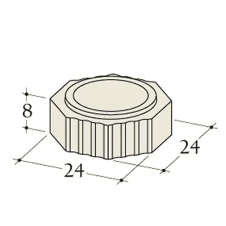 Esquema acotado de un tramo recto 8 cm diámetro 160 mm para acumulador Durasic