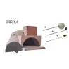 L'Authentique Pizzaiolo pizza and bread oven - With accessories