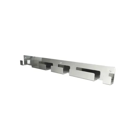 Stainless steel wall rack for accessories