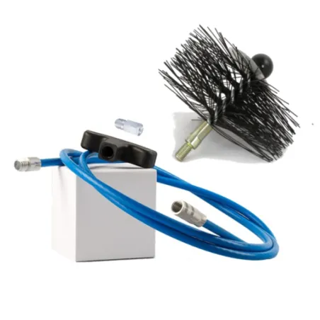 Sweeping kit for masonry heater