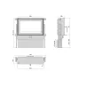Diagram of firebox door on stand 66 x 44 cm - With air inlet