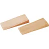Cuñas de madera 180 x 80 x 20 mm
