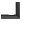 Black 90° door frame for GO13 63/51 firebox