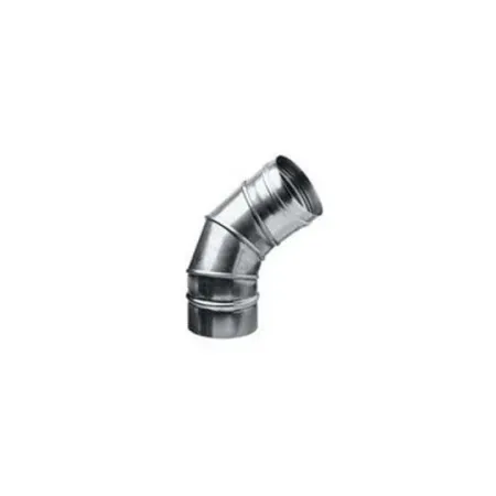 Pared simple inox 0,6 mm - Codo regulable 0 - 90°