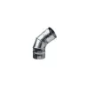 Single-wall stainless steel 0.6 mm - Adjustable 0 - 90° elbow