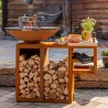 Bali plancha fire pit - With storage