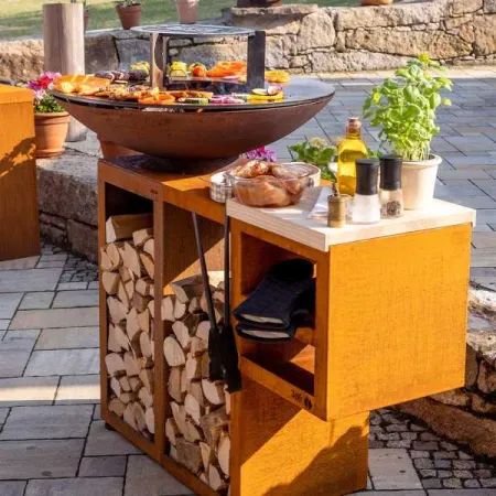 Plancha Brasero Bali - Con almacenamiento