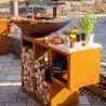 Bali plancha fire pit - With storage