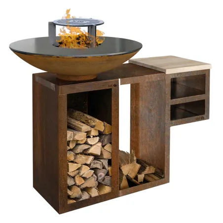 Bali plancha fire pit - With storage