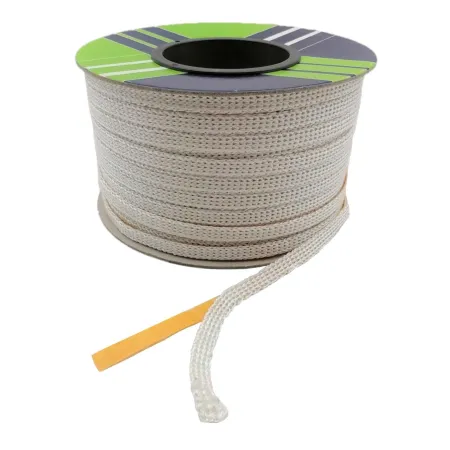 Trenza de fibra de vidrio plana blanca autoadhesiva - Por metro lineal