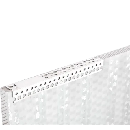 Perfil de esquina para panel de silicato cálcico