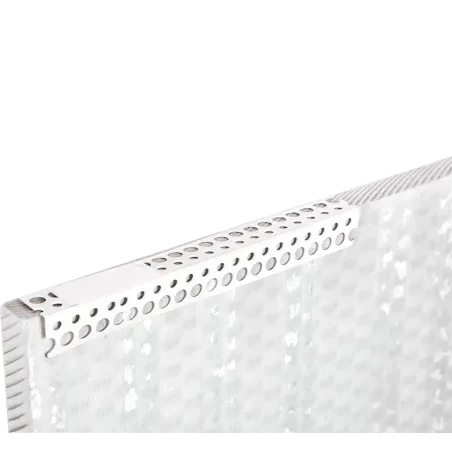 Perfil de esquina para panel de silicato cálcico