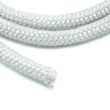 White Knitted Glass Fibre Rope - On a roll