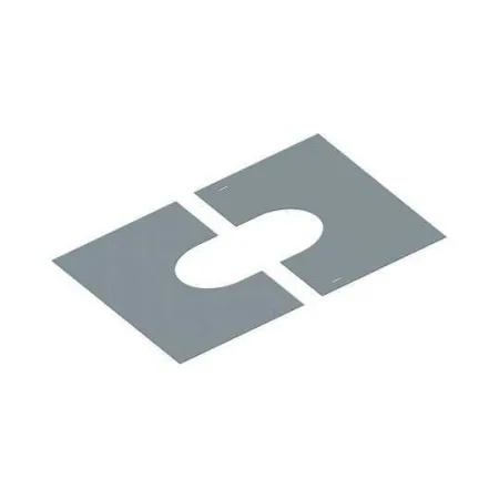 Square finishing plate - For 30-45° sloping ceiling