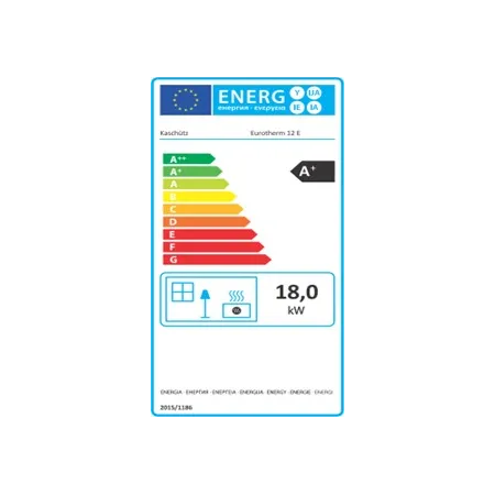 Ficha energética hogar de fundición Eurotherm 12 Automático - 18,5 kW / 20 kg