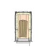 Eurotherm 12 Automatic cast iron firebox - Interior diagram