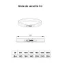 Diagram of stainless steel safety flange 0.6 mm