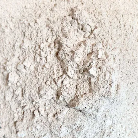 Detail of pure white clay powder