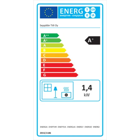 Fiche énergétique poêle de masse en Kit Aida