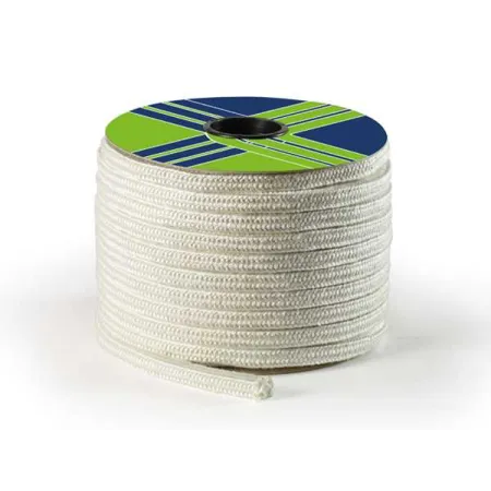 White square glass fibre rope - On the roll