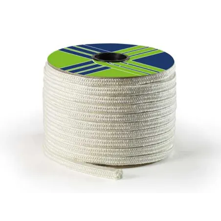 White square glass fibre rope - On the roll