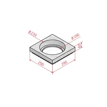 Rath refractory flue connection collar - Diameter 200 mm