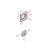 Refractory sweeping hatch with bayonet plug - Diagram