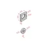 Refractory sweeping hatch with plain plug - Diagram