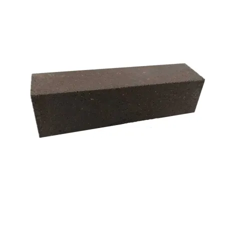 Ladrillo refractario denso negro 220 x 55 x 55 mm - 37% de alúmina