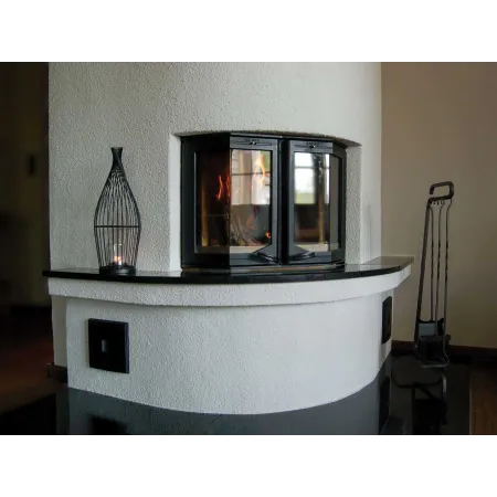 HTT 520 firebox door Black - In situ