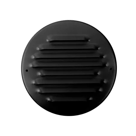 Round aluminium ventilation grille - Black