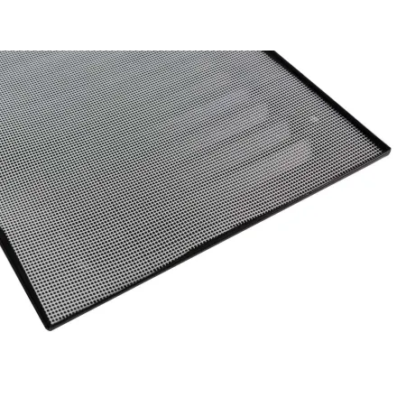 Square aluminium ventilation grille - Black