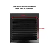 Rejilla cuadrada de ventilación de aluminio - 150 x 150 mm