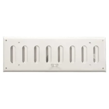Sliding ventilation grille - White steel