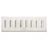 Sliding ventilation grille - White steel