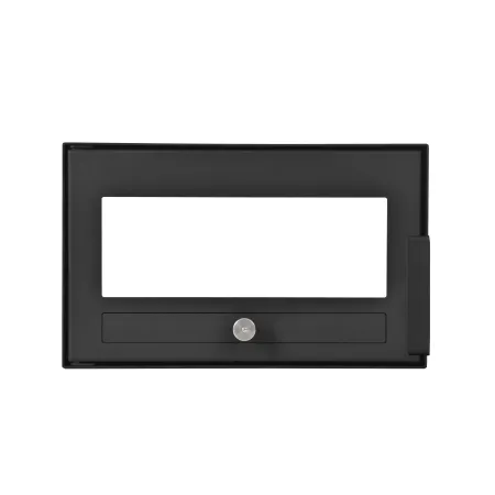 Porte de four en acier noir pour poêle Amanda