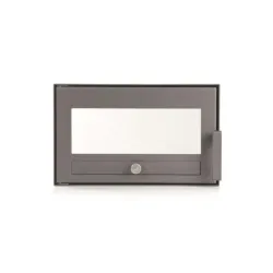Porte de four en acier gris