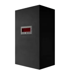 Poêle de masse en Kit "Amanda" avec four opposé - Enduit Noir