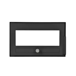 Porte de four en acier noir