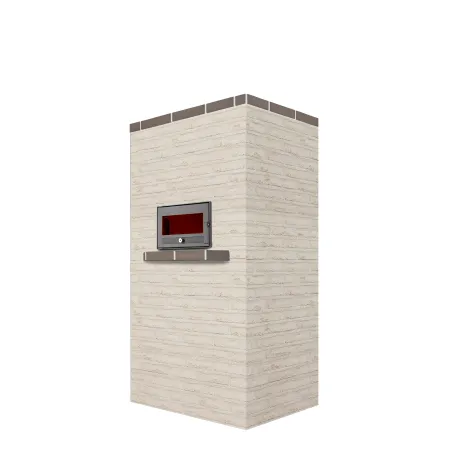 Estufa de masa "Amanda" horno opuesto - 2,2 kW - Ladrillos White - Salida de humos inferior