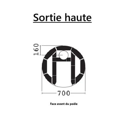 Schéma Aida - Sortie des fumées haute