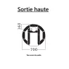 Schéma Aida - Sortie des fumées haute
