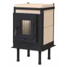 Hogar compacto Brunner KFR 33 para estufas de masa con cristal pequeño