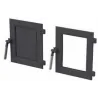 Brunner KFR 33 compact firebox for masonry heaters with small glass pane