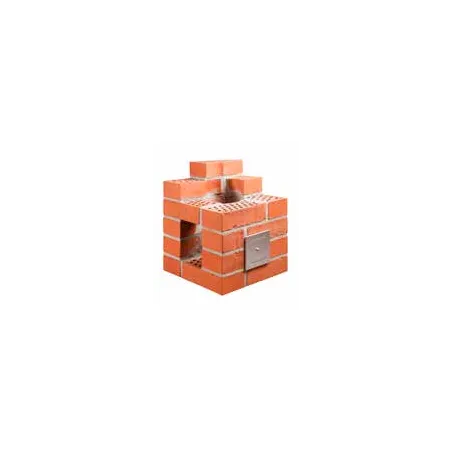Starter kit for an additional chimney flue for Finnish masonry heater kits