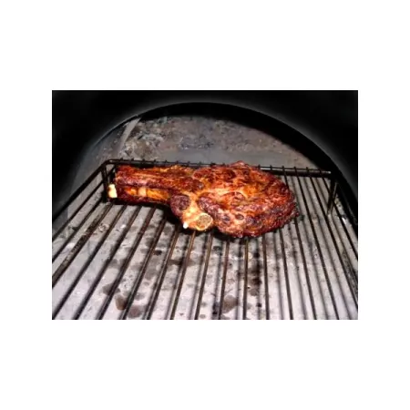 Sled cooking grate for wood-fired bread and pizza oven