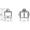 Firetherm 12 Automatic see-through cast iron firebox - 15.5 kW / 16 kg