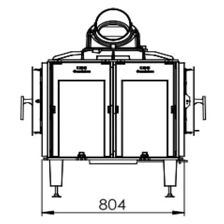 Hogar de fundición pasante Firetherm 12 Automático - 15,5 kW / 16 kg